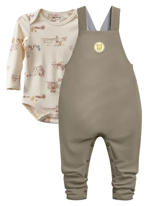 Malwee Kids - Conjunto Macacão Winnie The Pooh® Taupe - MALWEE KIDS