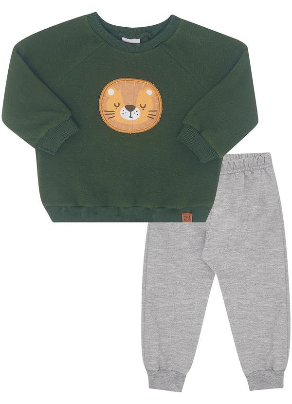 Pulla Bulla - Conjunto Malha Soft e Moletom Verde