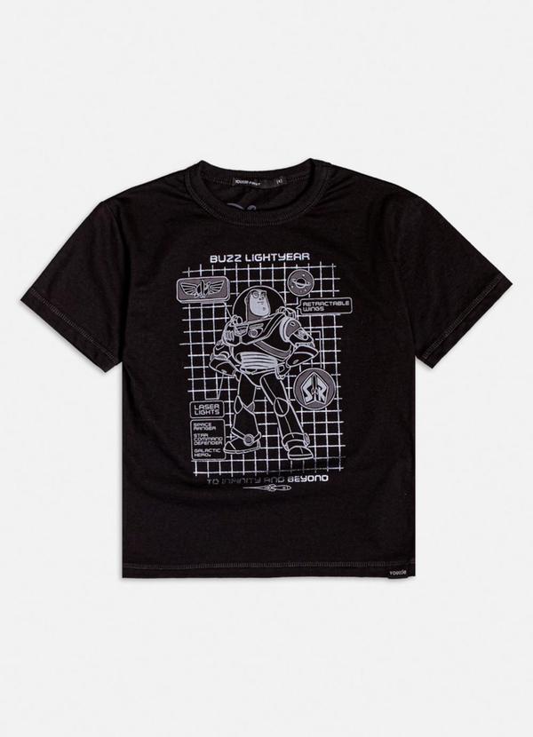 Youccie - Conjunto Manga Curta do Buzz Lightyear Preto 3