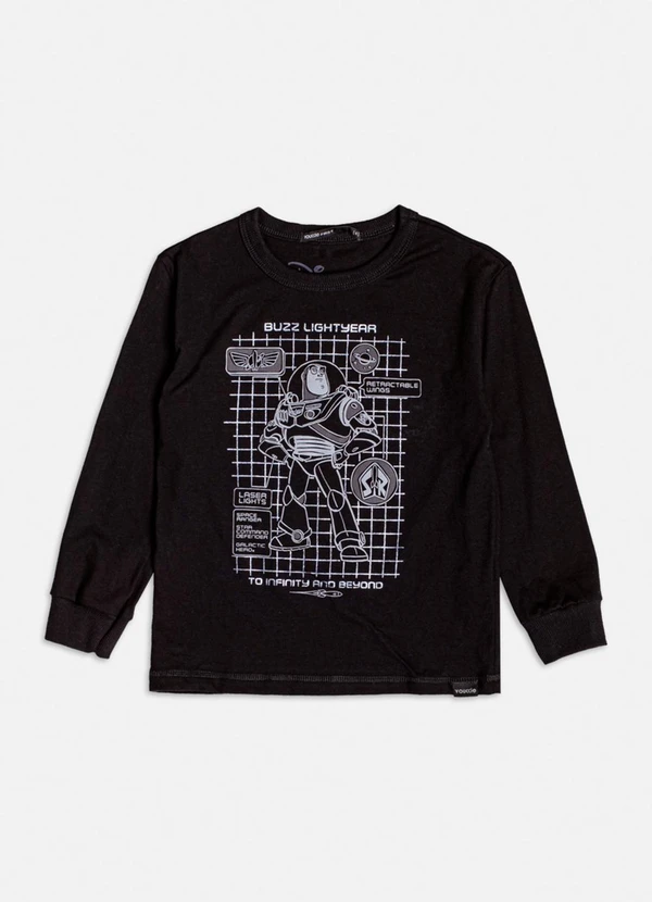 Youccie - Conjunto Manga Longa do Buzz Lightyear Preto 3