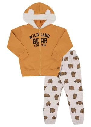 Pulla Bulla - Conjunto Manga Longa Menino Amarelo - PULLA BULLA