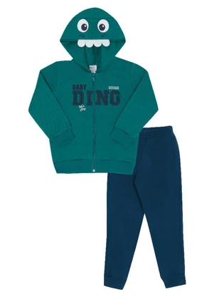 Pulla Bulla - Conjunto Manga Longa Menino Verde - PULLA BULLA