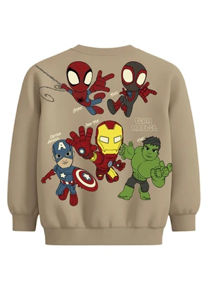 Malwee Kids - Conjunto Marvel® em Moletom Areia - MALWEE KIDS