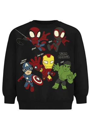 Malwee Kids - Conjunto Marvel® em Moletom Preto - MALWEE KIDS