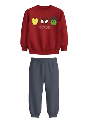 Malwee Kids - Conjunto Marvel® em Moletom Vermelho - MALWEE KIDS