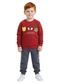 Malwee Kids - Conjunto Marvel® em Moletom Vermelho - variação: Vermelho