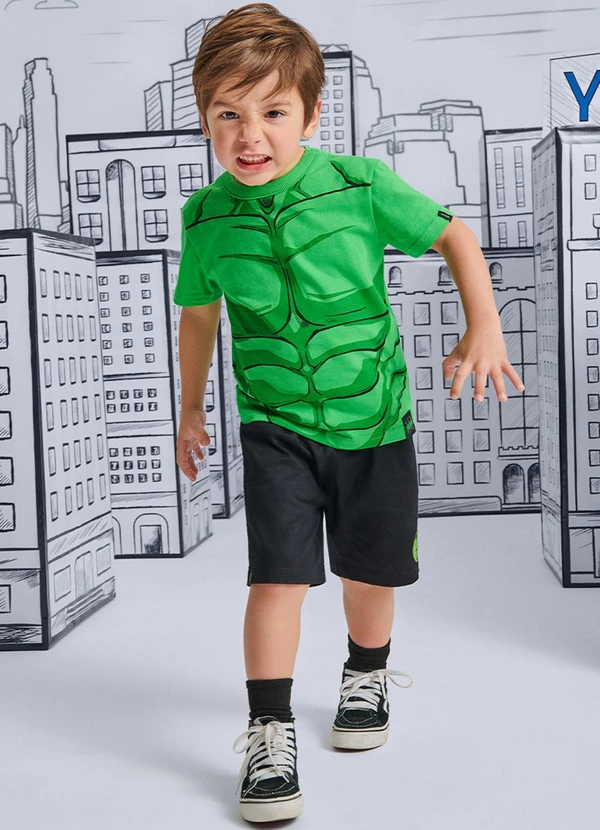 Youccie - Conjunto Marvel Hulk Verde 1