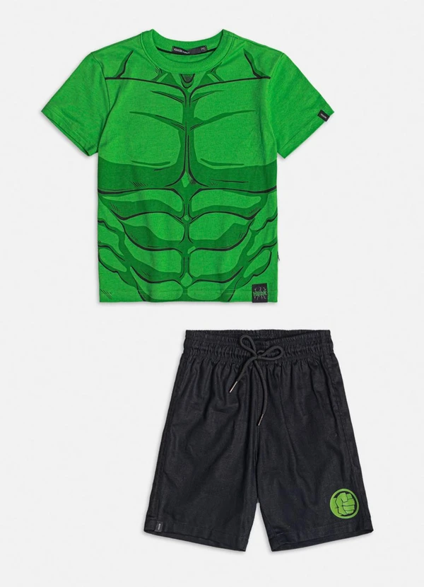 Youccie - Conjunto Marvel Hulk Verde 3