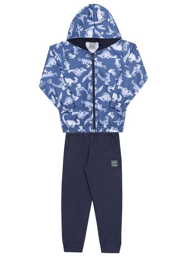 Randa Mundu - Conjunto Masculina Casaco/Calça Moletom Azul 1