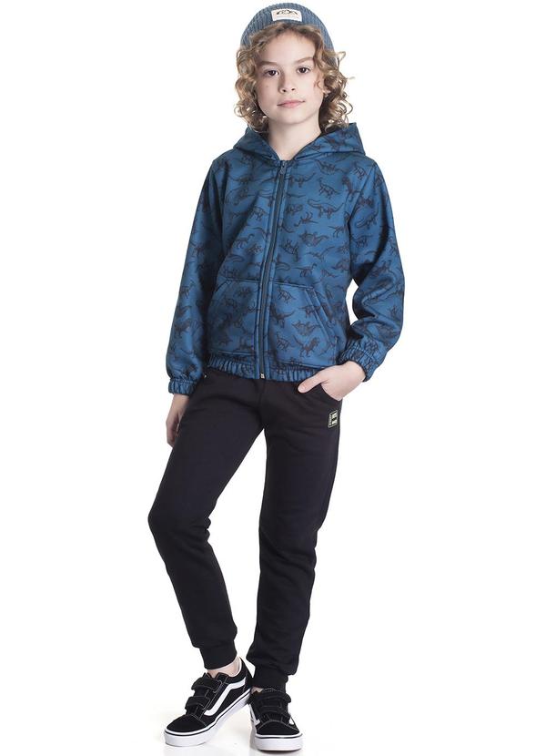 Randa Mundu - Conjunto Masculina Casaco/Calça Moletom Azul