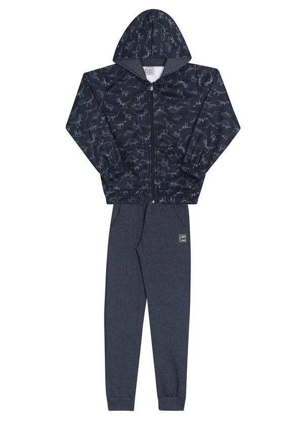 Randa Mundu - Conjunto Masculina Casaco/Calça Moletom Preto