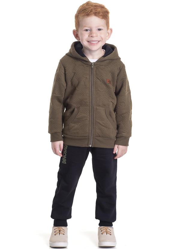 Randa Mundu - Conjunto Masculina Matelassê/Calça Moletom Verde