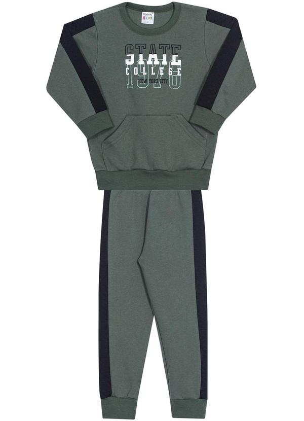 Sempre Kids - Conjunto Masculino College Verde