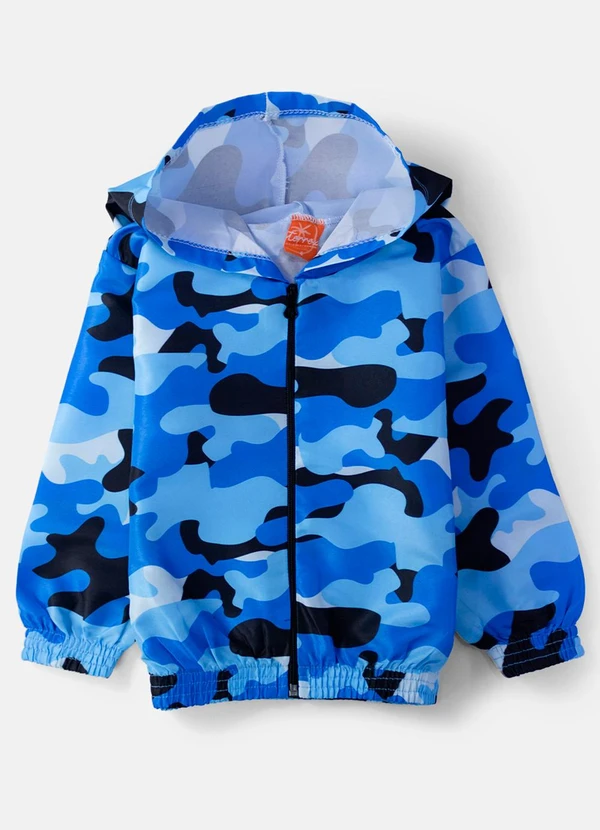 Torrox - Conjunto Masculino Corta Vento Camuflado Azul 3