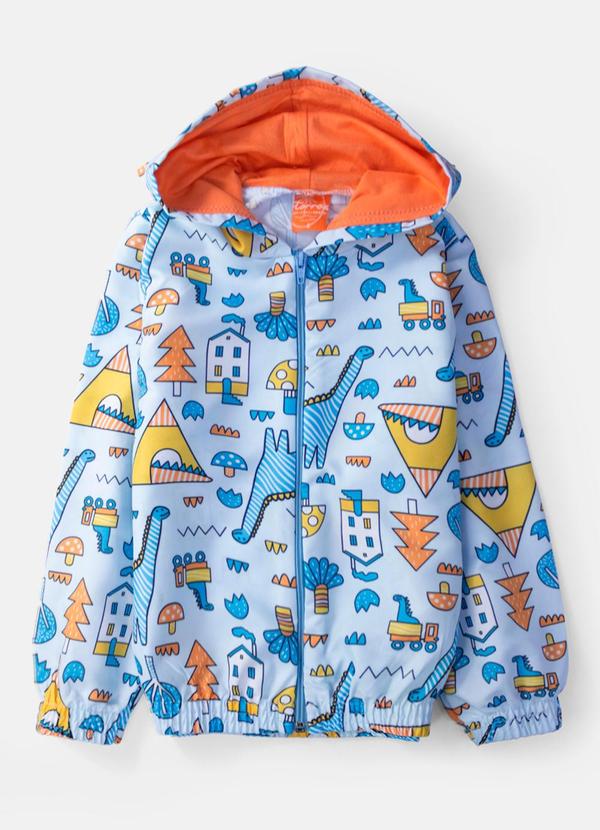 Torrox - Conjunto Masculino Corta Vento Dino Azul Bebê 3