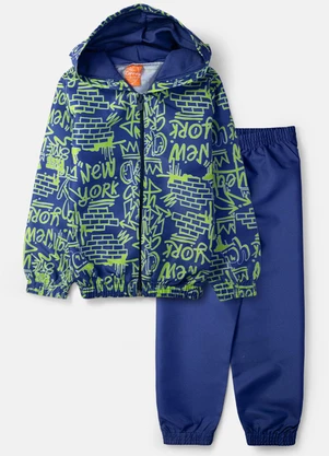 Torrox - Conjunto Masculino Corta Vento New York Marinho - TORROX