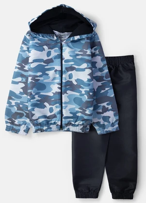 Keki Boys - Conjunto Masculino Corta Vento Petróleo - KEKI BOYS