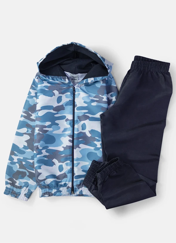 Keki Boys - Conjunto Masculino Corta Vento Petróleo 2