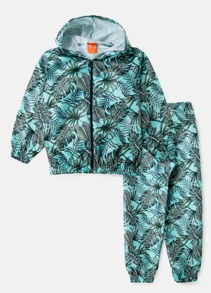 Torrox - Conjunto Masculino Corta Vento Verde Água - TORROX