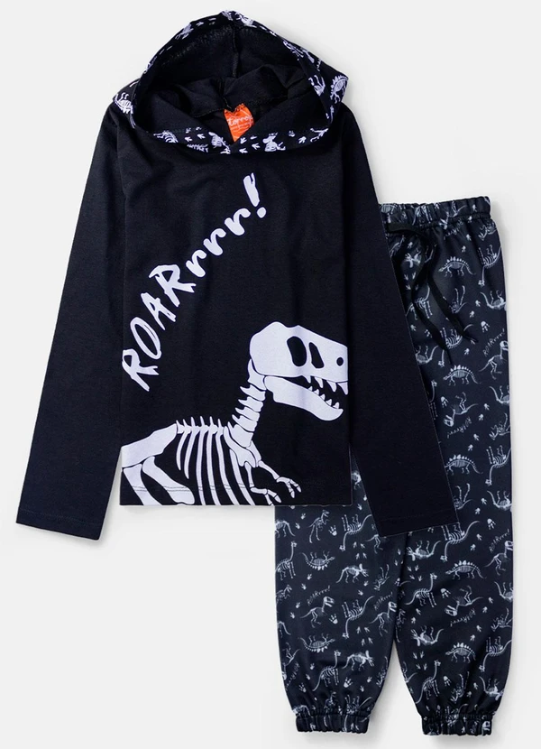 Torrox - Conjunto Masculino Dino Roar Preto