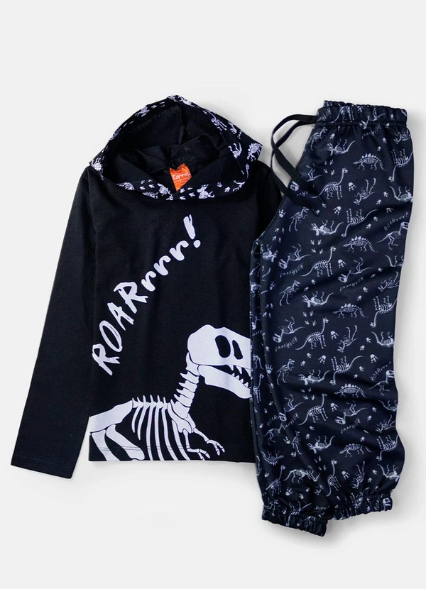 Torrox - Conjunto Masculino Dino Roar Preto 2