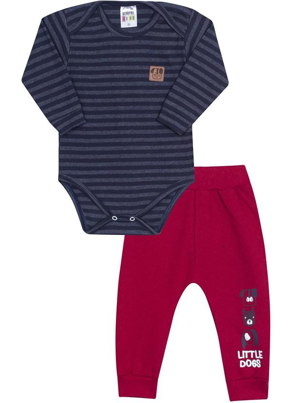 Sempre Kids - Conjunto Masculino Dogs Azul
