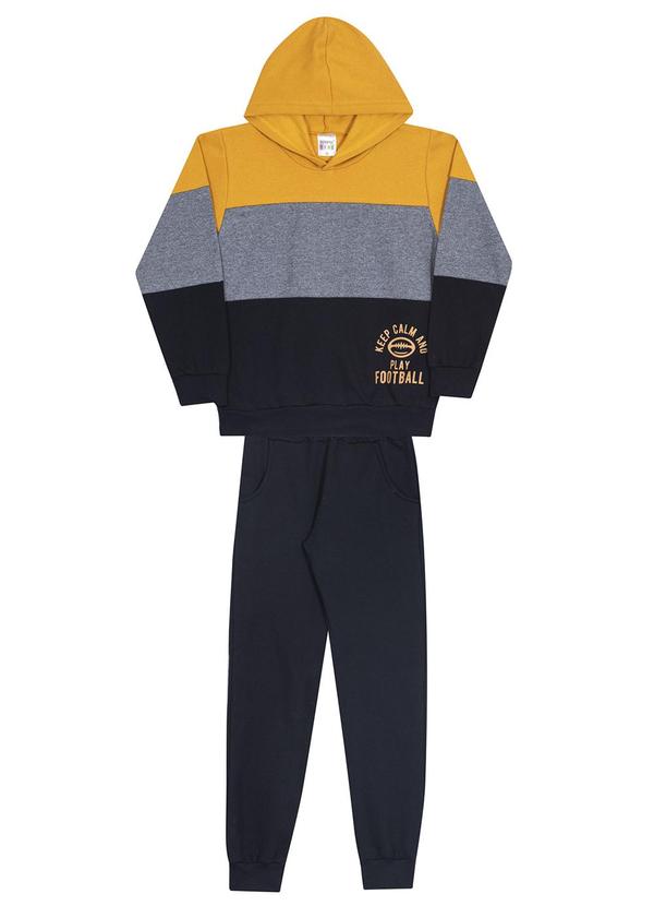 Sempre Kids - Conjunto Masculino Football Amarelo