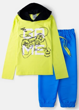 Keki Boys - Conjunto Masculino Game Amarelo Lima - KEKI BOYS