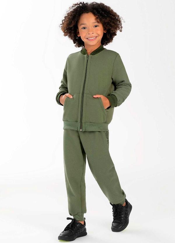 Cativa Kids - Conjunto Masculino Infantil Casual Verde