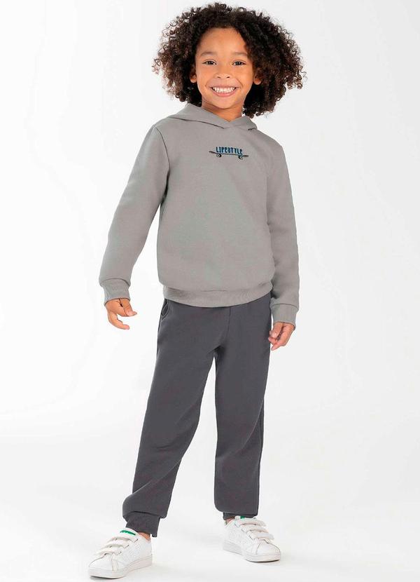 Cativa Kids - Conjunto Masculino Infantil Cinza