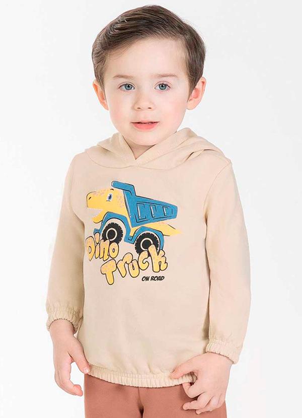 Cativa Kids - Conjunto Masculino Infantil com Capuz Bege 2