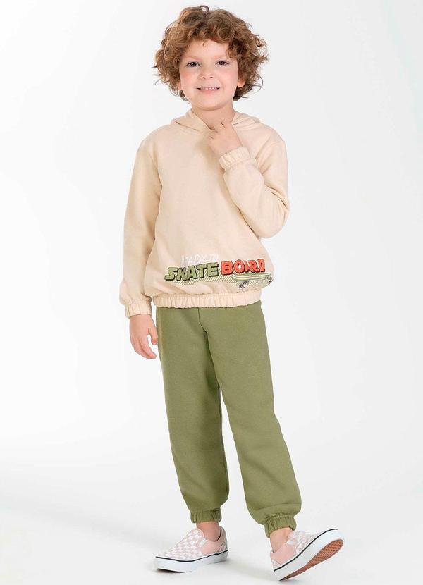 Cativa Kids - Conjunto Masculino Infantil Estampa Bege 1
