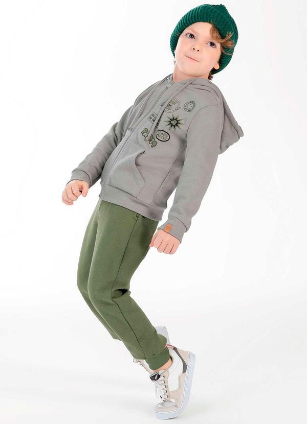Cativa Kids - Conjunto Masculino Infantil Estilosa Cinza 1