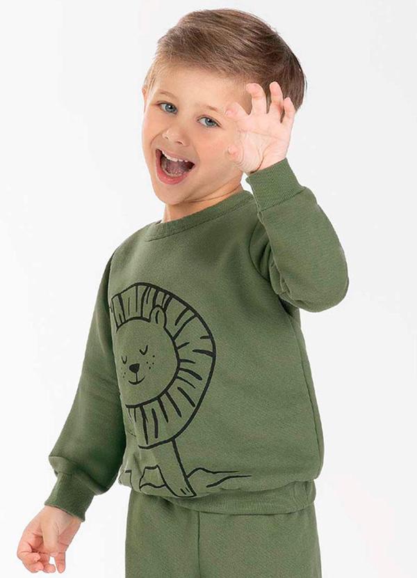Cativa Kids - Conjunto Masculino Infantil Estiloso Verde 3
