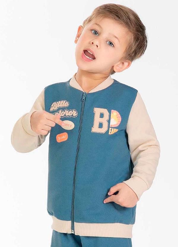 Cativa Kids - Conjunto Masculino Infantil Moderno Azul 2