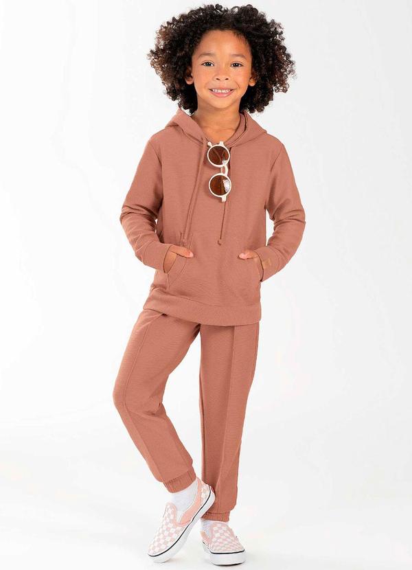 Cativa Kids - Conjunto Masculino Infantil Moderno Marrom