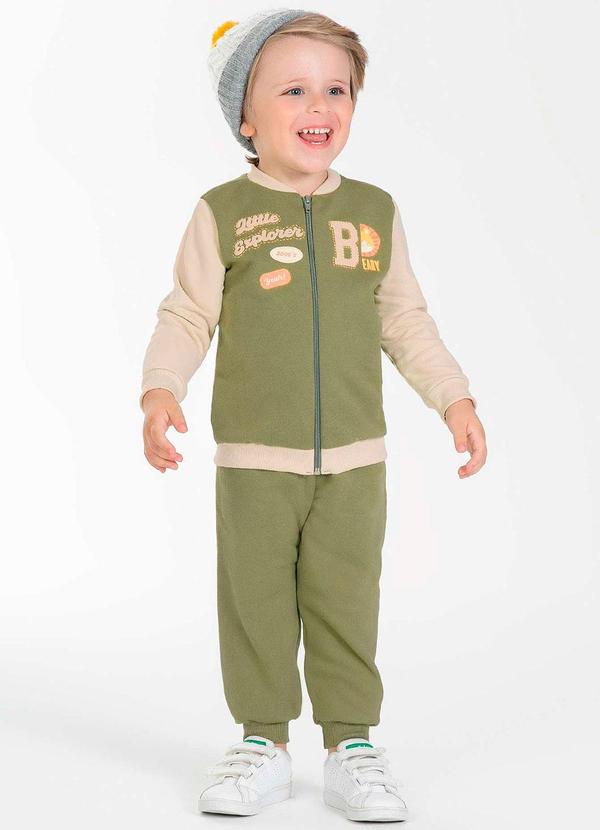 Cativa Kids - Conjunto Masculino Infantil Moderno Verde