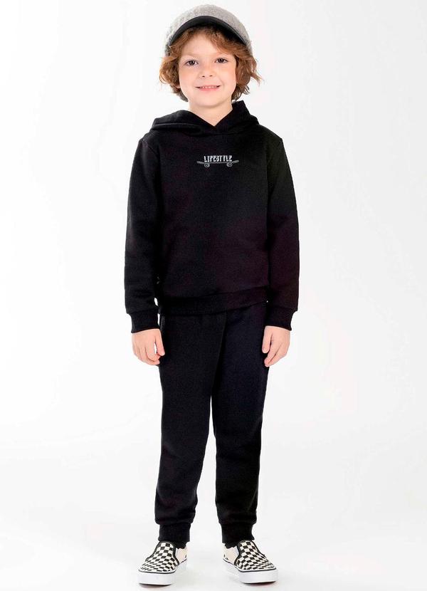 Cativa Kids - Conjunto Masculino Infantil Preto