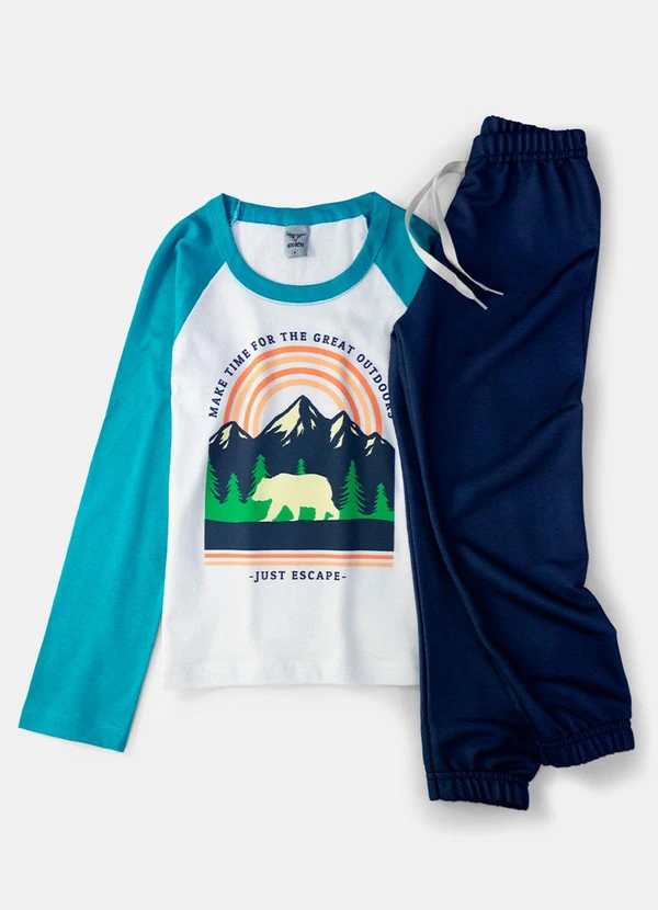 Keki Boys - Conjunto Masculino Make Time Creme 2