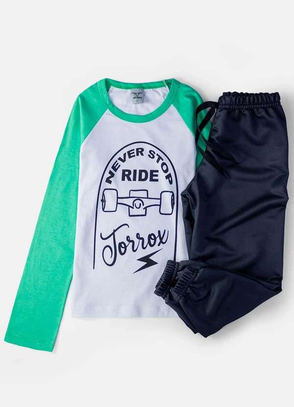 Keki Boys - Conjunto Masculino Never Stop Branco 2