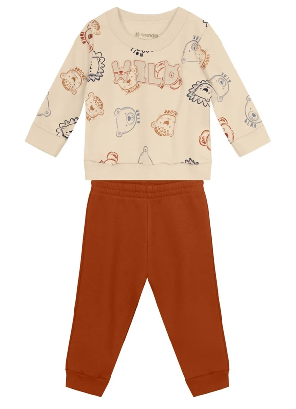 Brandili Baby - Conjunto Menino Animais Natural 2