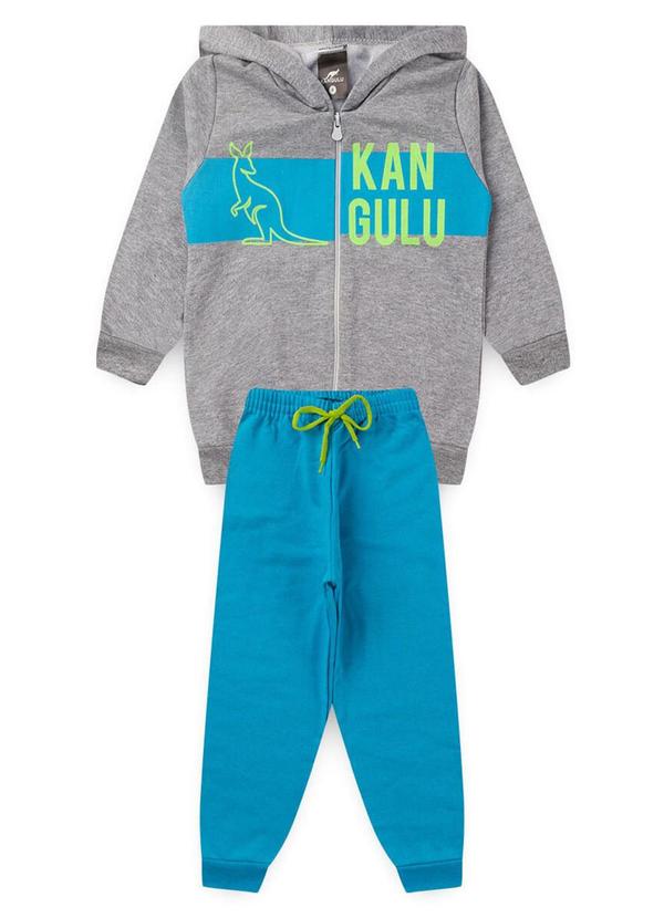 Rosa Azul - Conjunto Menino Básico Kangulu Mescla