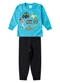 Select - Conjunto Menino Blusa Longa e Calça Azul - variação: Azul