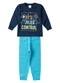 Select - Conjunto Menino Blusa Longa e Calça Azul - variação: Azul