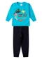 Select - Conjunto Menino Blusa Longa e Calça Azul - variação: Azul