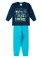 Select - Conjunto Menino Blusa Longa e Calça Azul - variação: Azul