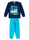 Select - Conjunto Menino Blusa Longa e Calça Preto - variação: Azul