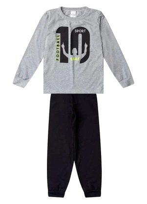 Select - Conjunto Menino Blusa Longa e Calça Cinza - SELECT