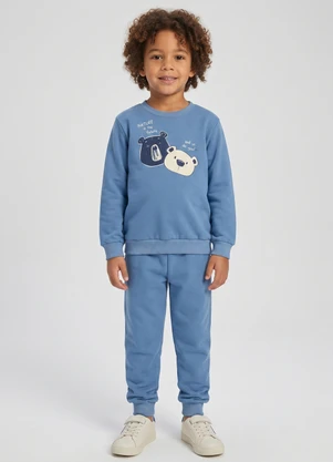 Guloseima - Conjunto Menino Blusão e Calça Azul - GULOSEIMA