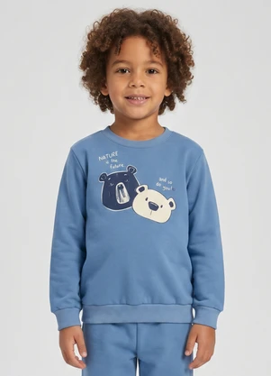 Guloseima - Conjunto Menino Blusão e Calça Azul - GULOSEIMA